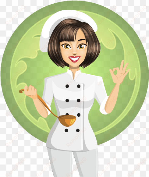 graphic download cooking chief free on dumielauxepices - girl chef clipart png