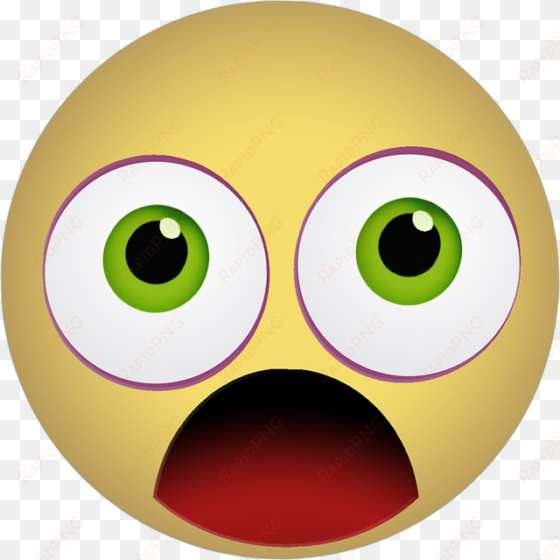 graphic, emoticon, smiley, scared, shocked, yellow - scared emojis gif transparent background