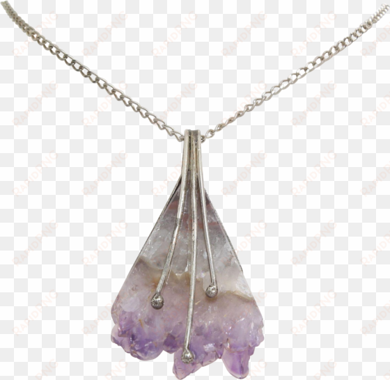 graphic free download raw amethyst sterling silver - pendant