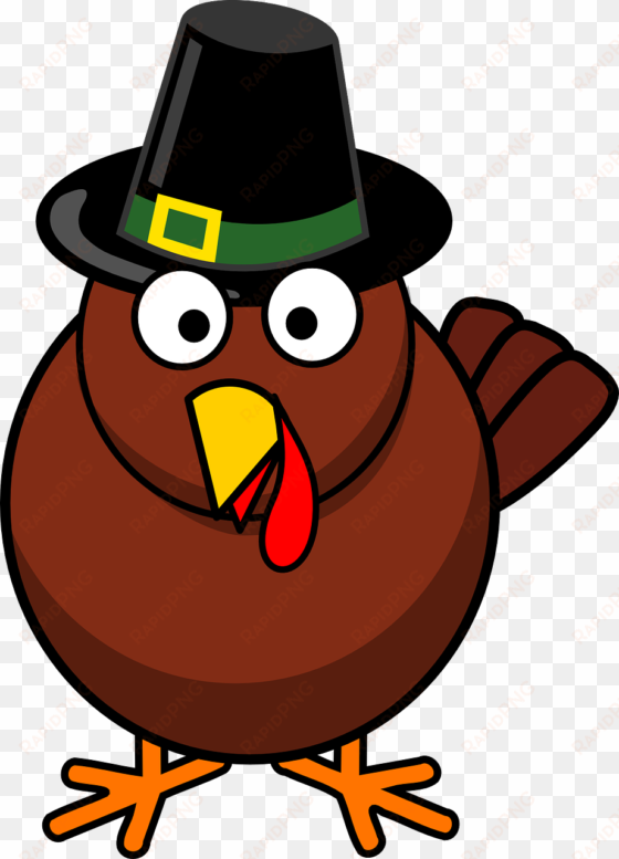 graphic free download thanksgiving jokes clowns on - cartoon turkey with pilgrim hat