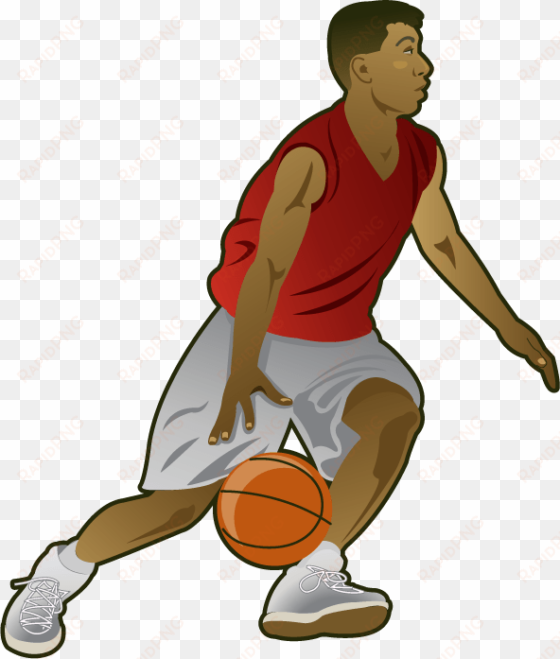 graphic free hoop clip art - basketball player clipart