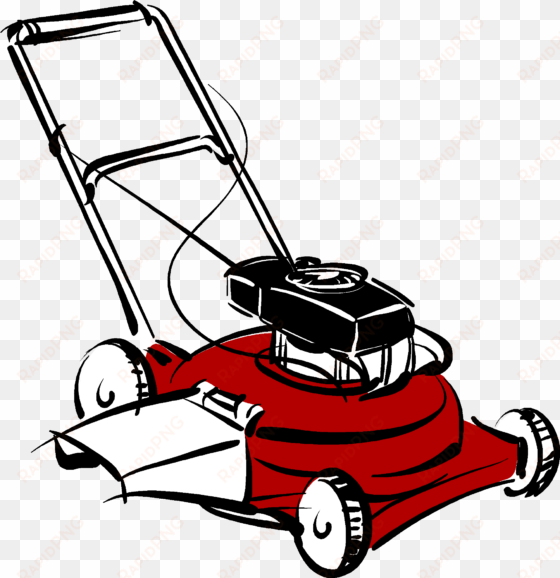 graphic landscaping maintenance - lawn mower clip art