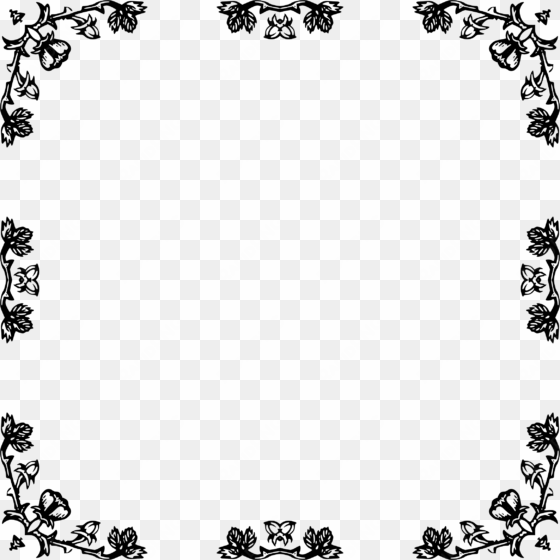 graphic library picture frames clip art frame transprent - halloween border clipart black and white