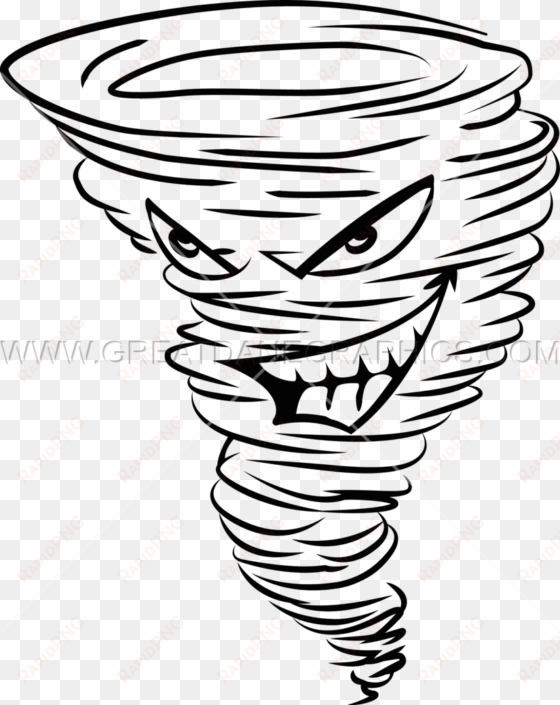 Graphic Royalty Free Library Drawn Pencil And In Color - Tornado Drawing transparent png image
