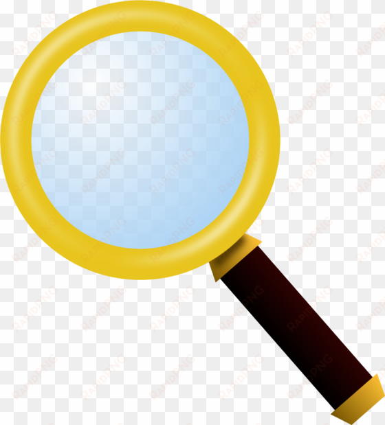 graphic transparent stock - magnifying glass clipart