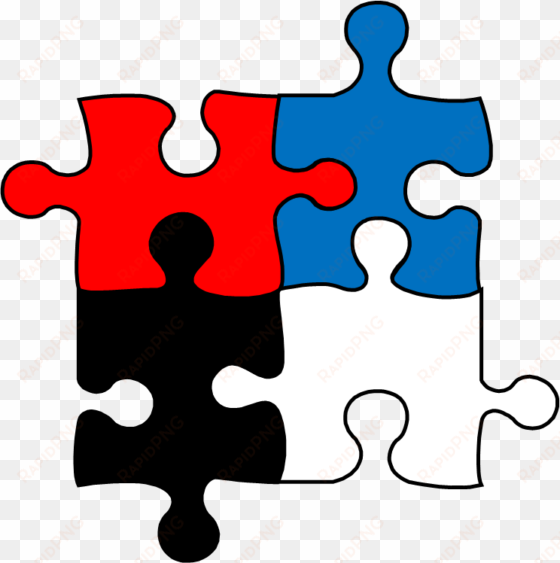 graphics for interlocking puzzle pieces graphics - puzzle green yellow red blue