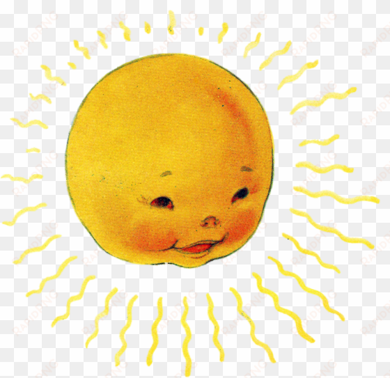 graphics, graphics, graphics - vintage yellow sun illustration