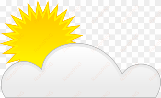 graphics of wind, storms, sun and rain png - sun with cloud gif