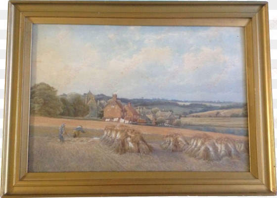 graves, painting, the wheat harvest in the countryside,