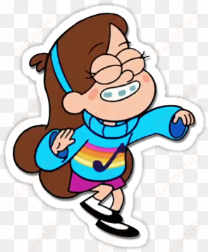 gravity falls' mabel pines dancing - stickers tumblr gravity falls