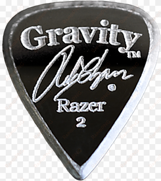 gravity picks razer standard rob chapman signature - gravity rob chapman signature razer standard 2mm pick