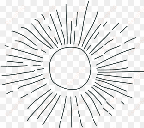 gray hand drawing silhouette of sun - sun drawing transparent