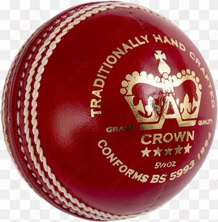 gray-nicolls cricket crown 5 star red front - grey-nicolls crown 4 star cricket sports hand stitched
