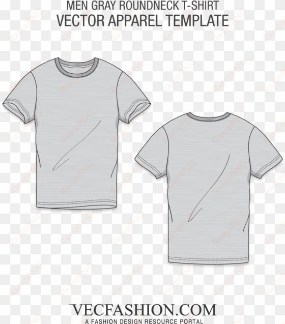 gray round neck t-shirt short sleeved - active shirt