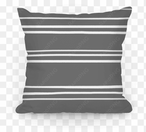 gray stripe pattern pillow - cushion