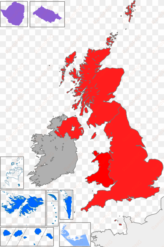 Great Britain Vector Map transparent png image