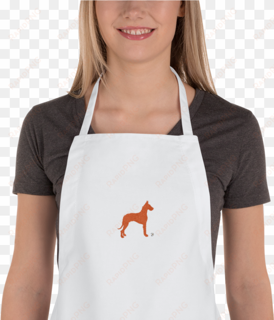 great dane embroidered apron - apron