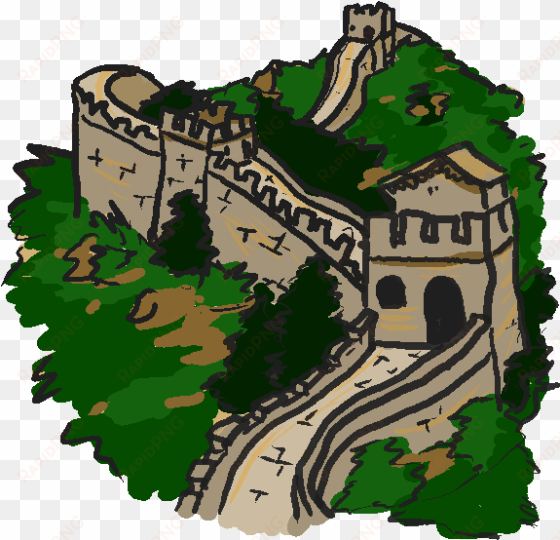 great wall of china transparent background - clip art great wall of china