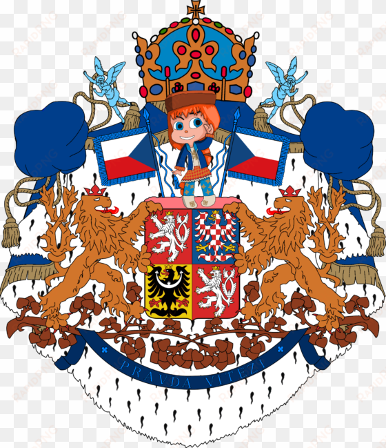 greater coat of arms of czechia - czech republic coat of arms queen duvet