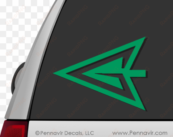 green arrow logo decal - symbol