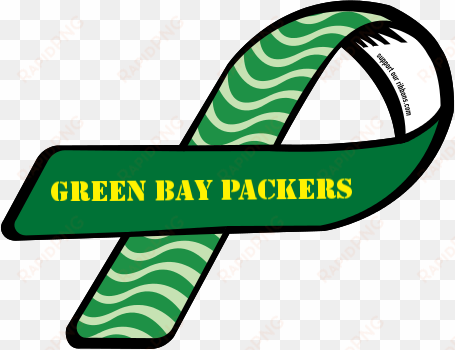 green bay packers - leukemia and lymphoma ribbon