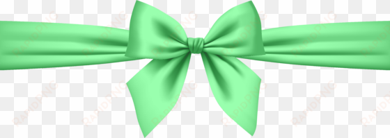 green bow transparent png clip art - transparent background green ribbon
