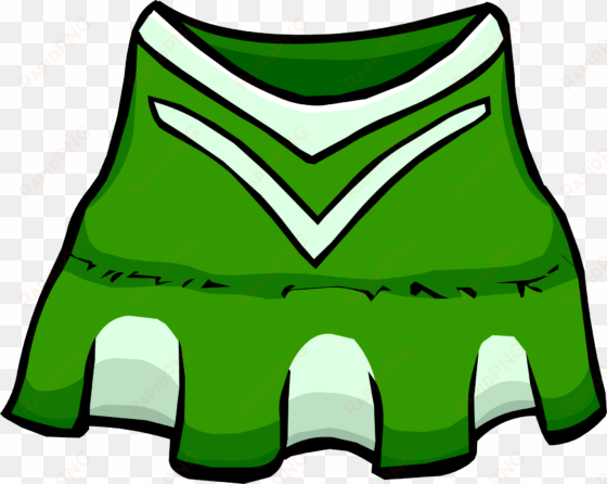 green cheerleader clothing icon id 4116 - club penguin cheerleader