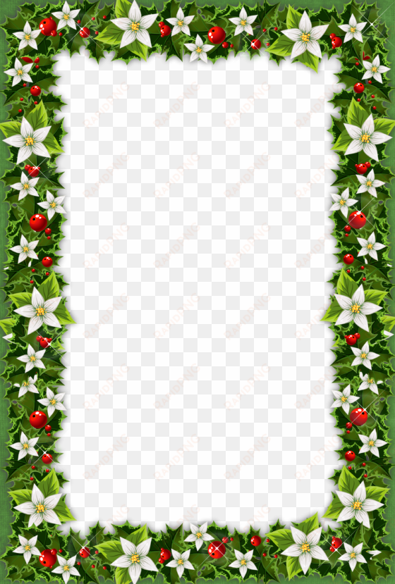 green christmas frame png