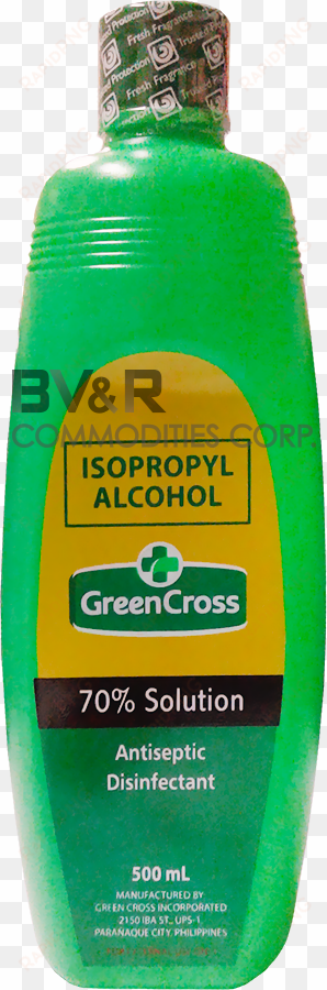 green cross isopropyl alcohol 70% solution antiseptic - green cross isopropyl alcohol 70% 500ml