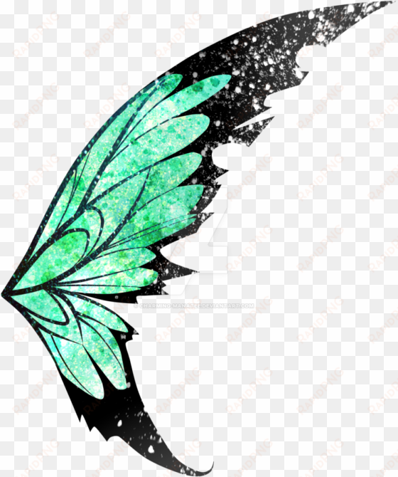 green fairy wings png - fairy wings design