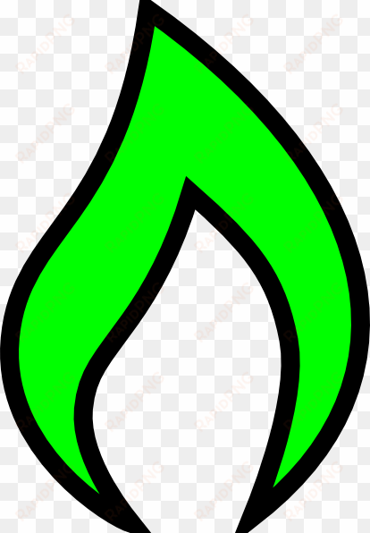 green flame png download - cartoon green flame