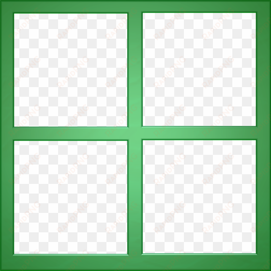 green frame window - seamless plaid blue