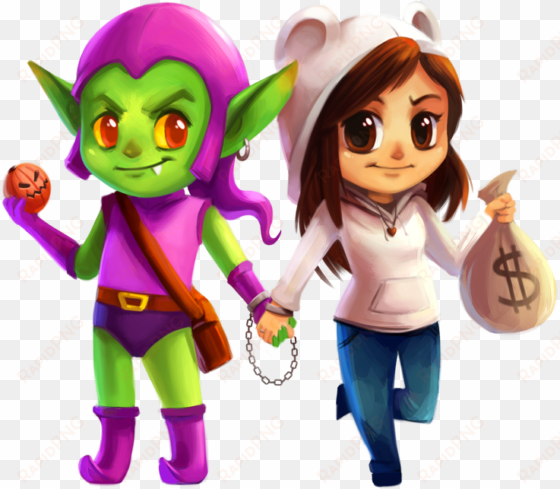 green goblin x gaby - chibi green goblin