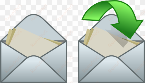 green, icon, envelope, arrow, open, close, envelopes - open envelope