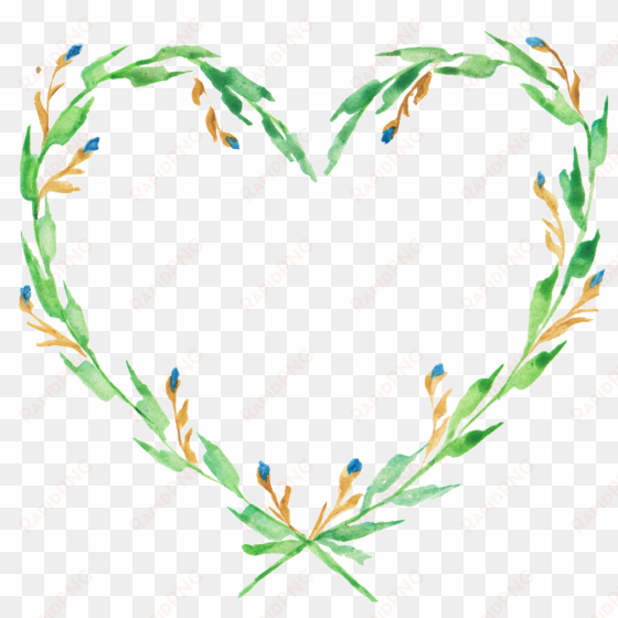 green leafy wreath of transparent love - garland