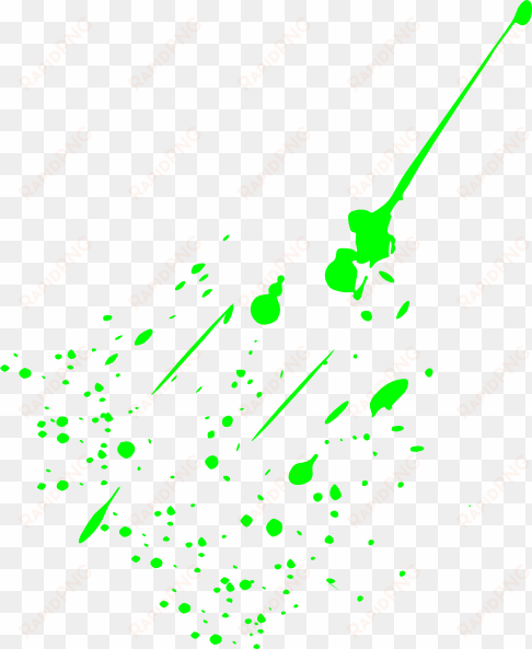 green paint splatter png