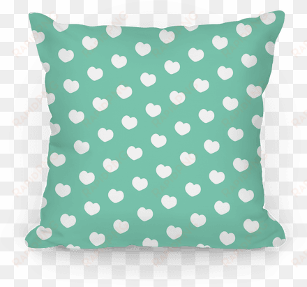 green polka dot hearts - patchwork