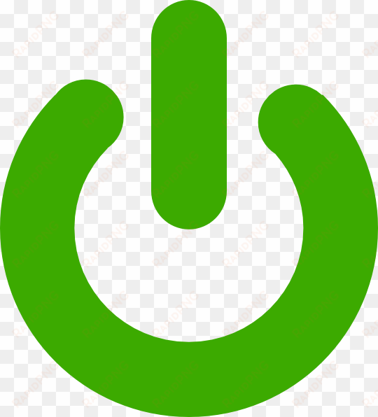 green power button png