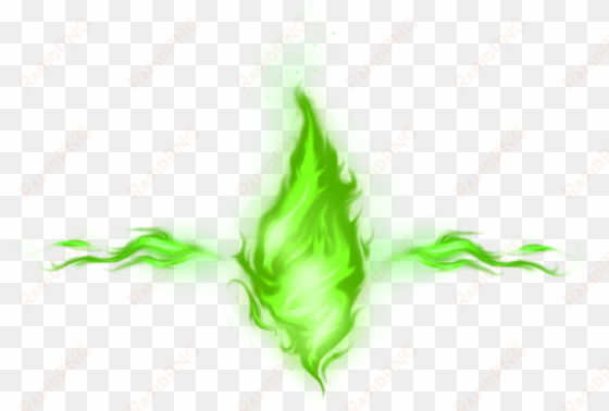 green smoke png photo - green fire transparent background