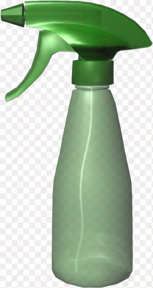 green spray bottle - plastic bottle