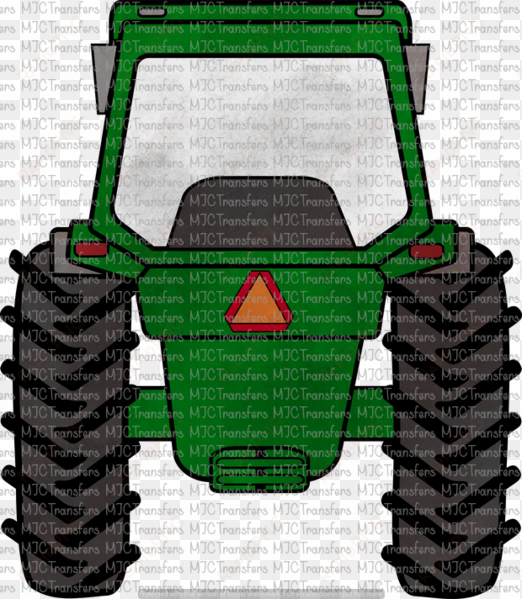 Green Tractor - Watercolor Painting transparent png image