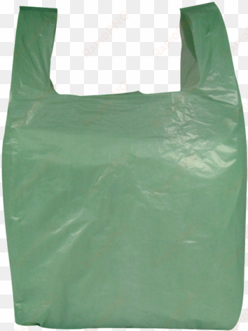 green vest style plastic carrier bags - tote bag