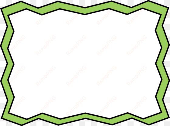 green zig zag frame - green zig zag border