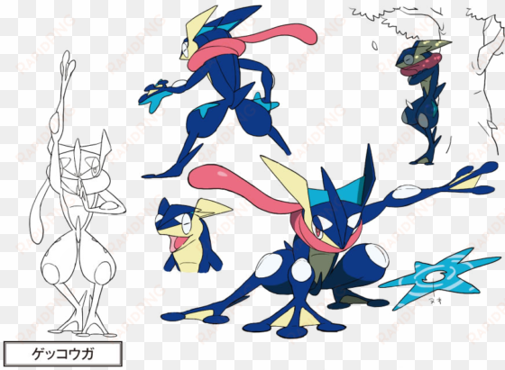 greninja concept art - pokèmon greninja