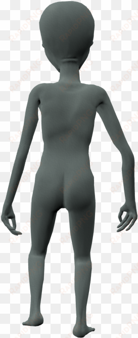 grey alien png - standing