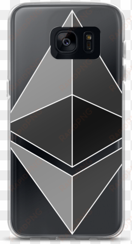 grey ethereum logo samsung case - iphone