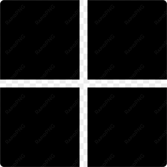 grid 2 filled icon - x bianca sfondo nero