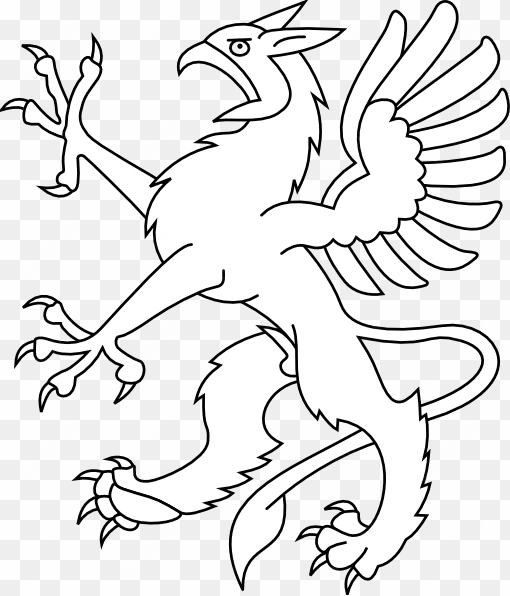 griffin cliparts - simple griffin coat of arms