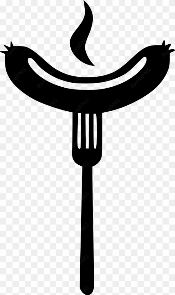 grill clipart fork - grilled sausage png