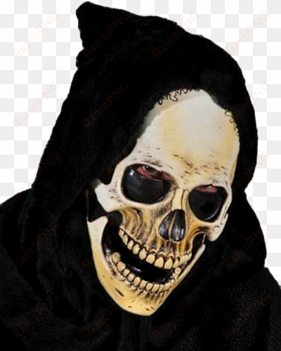 grim reaper mask with hood - hooded skeleton mask - costume accessories masks halloween